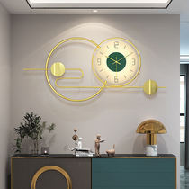 Living room table simple modern atmospheric art minimalist creative Nordic fashion decorative wall clock bedroom silent luminous clock