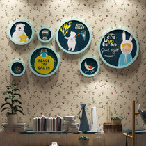 Lingjia Creative Workshop Decorative Painting Wall Childrens Room Photo Wall Modern Cute Round Photo Frame Photo Wall
