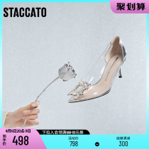 Thagatu spring new commuter wedding shoes wedding shoes pointed fine heels and shoes fairy shoes princess shoes 9NW48AQ1