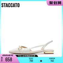 Thagatu Summer New Cream Shoes Retro Square Head Sandals Womens Coarse Heel Sandals Sandals Womens Shoes A8801AH1
