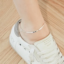 s925 sterling silver Japan and South Korea simple temperament personality creative snake bone fresh forest department student best friend a pair of anklet women