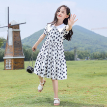 Zhongdai childrens skirt summer dress 2021 new foreign girl thin dress summer girl princess dress