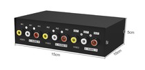 Maxtor dimension moment 2-way manual two-way AV audio and video switcher Three-way two-in-one-out switching audio