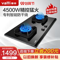 Vantage gas stove i10053BF intelligent anti-dry burning gas stove embedded double stove natural gas liquefied gas stove