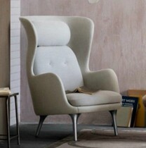 Light luxury designer large hat sofa Nordic glass steel leisure lounge chair high back sample room furniture