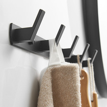 Bathroom clothes adhesive hook a long row of toilet towels-free entrance door wardrobe hook wall hanging