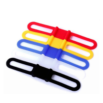Easy tie band lamp with flashlight clip made of silicone silicone