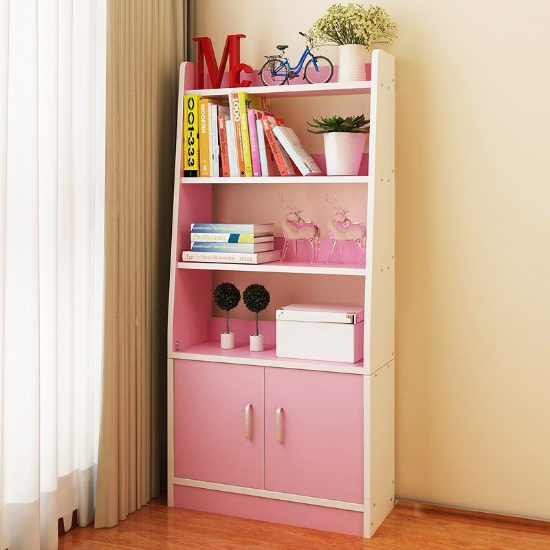 。 Bookcase Princess Childrens Bookshelf Primary School Girl Bedroom Furniture Desk Combination Girl Pink Home