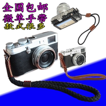 Cotton weave single camera wrist strap for Canon G1X Panasonic GF3 Sony NEX-3N 5R hand rope A5000