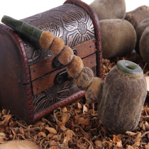  Authentic Huazhou orange red mens smoking pipe handmade for personal use collection of good products