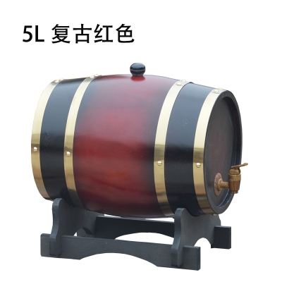 Bucket Household red wine size beer pack oak wooden horizontal self-white wine wine wine barrel