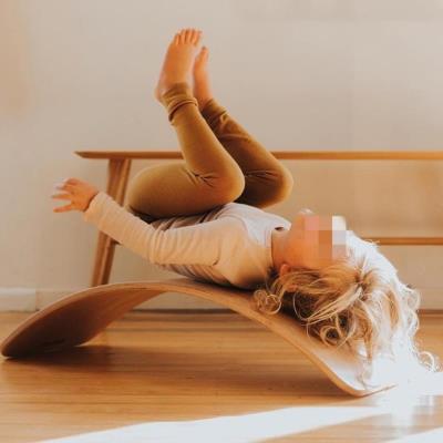 Childrens curved board balance board seesaw indoor home training coordination balance curved board exercise yoga board rocker