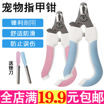 Pet nail clippers dog nail clippers cat nail clippers artifact big and small dog manicure Teddy golden hair supplies
