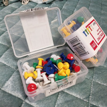 Color I-word nail Deli 0021 boxed plastic head large pushpin nail photo poster wall 35 boxes*5 boxes