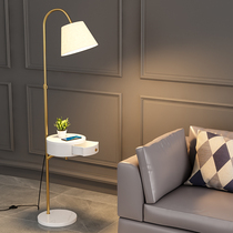  Simple modern Nordic American living room Bedroom Bedside Sofa side floor lamp Storage coffee table Wireless charging table lamp