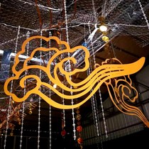 New wedding props Xiangyun pendant stage decoration Iron Cloud pendant Chinese window decoration ceiling ornaments
