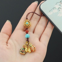 More Jimmy ancient method swallowing gold beast mobile phone pendant jewelry pendant exquisite fashion Net red country tide men and women