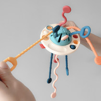 Baby pumping fun baby flying saucer cheerleading puzzle can gnaw at 0-1-year-old gripping training early to teach toy 1-3