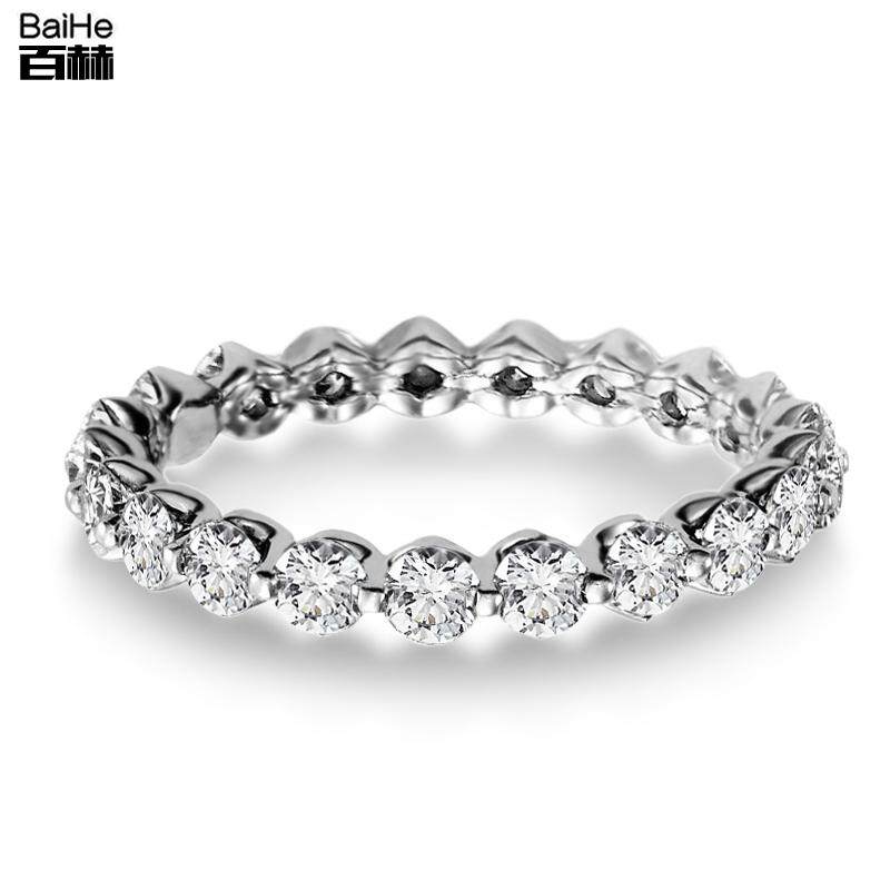 18K white gold rose gold wedding diamond ring full of diamond ring women full ring diamond ring