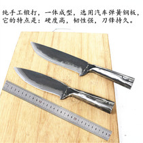 Hand forged spring steel knife slaughter with knife and knife to cut the knife and kill the pig razor