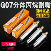 G07-30 100 300 split propane gas cutting nozzle Stainless steel plum liquefied gas cutting nozzle through needle