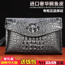 Alligator handbag mens casual leather clutch bag large capacity clutch bag high-end leather bag fashion business long wallet