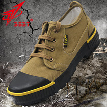 Jihua 3537 Jiefang shoes mens puncture-proof canvas labor protection rubber shoes wear-resistant construction site military training shoes summer
