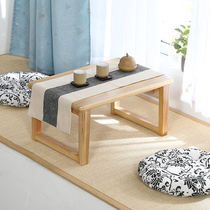 Bay window small table Solid wood tatami coffee table Simple low table Kang table Household balcony Japanese floor table Low table