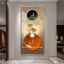 Fulushengcai porch decorative painting light luxury door wall painting high-end corridor corridor hanging painting door front to door mural