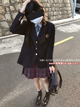 (Island middle)Blazer womens original JK uniform Japanese school supply sense black suit long-sleeved top autumn and winter