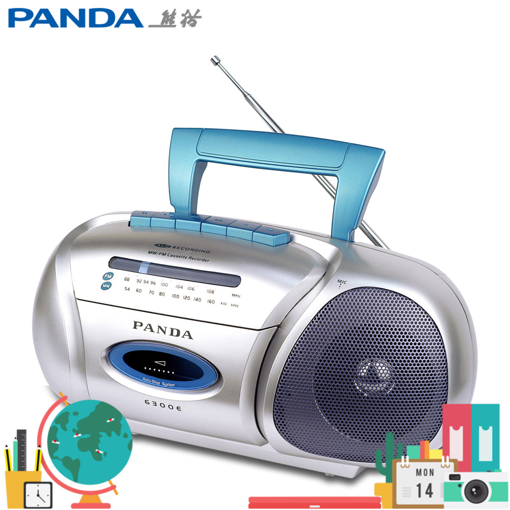 Panda 6300E cassette recorder, tape recorder, transcription and transcription