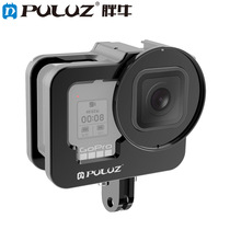 PULUZ for GoPro HERO9 black metal protective cover dog cage with safety frame UV mirror thick model