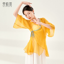 New classical Chinese dance dress female dance rhyme ancient style jacket elegant practice uniform dance body rhyme costume costume costume performance