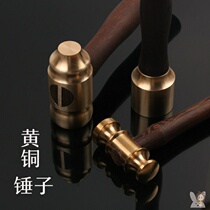 Work hammer brass small hammer gold hammer judge hammer play leather sculpture hammer hand hammer town house play EDC