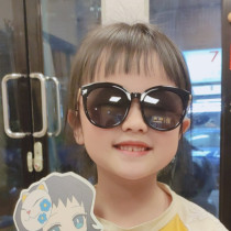3-10 3-10-year-old male and female children polarized sunglasses V cards Anti-UV children sunglasses Colorful Boy girls shade