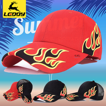Le Di outdoor fishing hat mens sunscreen hat extended cornice custom printed autumn and winter leisure shade baseball cap