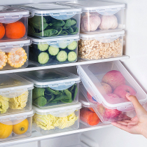 Refreshing box Home rectangular round with cover transparent food grade plastic Large capacity Seal containing box Fruit box