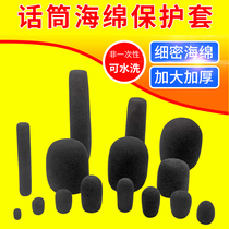 Gooseneck Conference Microphone Sponge Cover Collar Head Wear-eared Mike Wind-proof Thickening Non-Disposable Min Cover