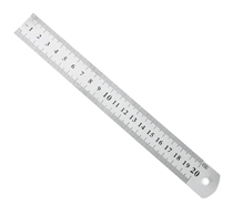 Stainless steel ruler 20cm paper-cutting tool set drawing tool for students with 14 yuan