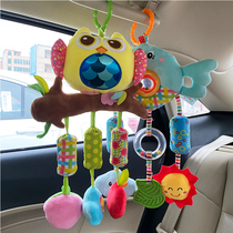 Baby toy bed bell cart pendant 0-1 year old puzzle 3-6-12 pacify newborn baby car plush doll