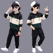 Boys autumn suit 2021 New Zhongdabong sports two-piece childrens clothing foreign style spring and autumn leisure tide