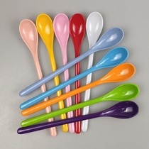 Amine spoon childrens long handle spoon cute honey yogurt spoon burning fairy grass long handle spoon stirring spoon long handle