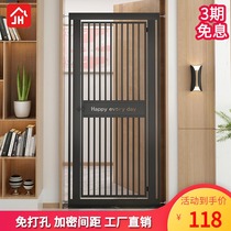 Pet fence dog cat fence indoor isolation door small dog protection non-perforated anti-jump blocking safety door fence