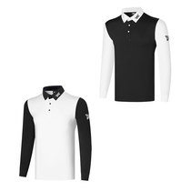 New GOLF mens clothing long sleeve T-shirt jacket quick-drying autumn GOLF outdoor sportswear slim stand collar