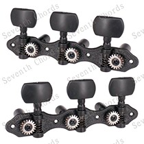 1:18 teeth black classical guitar string Button three triple acoustic guitar string button twist