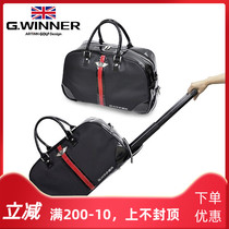 G Winner Golf Clothing Bag Inlen Style Tie Bar Roller Ball Bag Leather Waterproof Travel Ball Bag