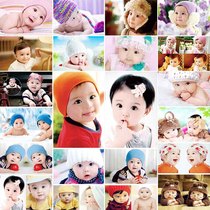 Baby small photo pictorial Cute male and female baby portrait Pregnant women prepare for pregnancy and prenatal education pictures Baby poster big card