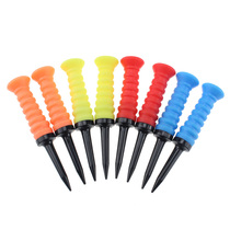 New golf bouncy ball TEE ball nail soft rubber sleeve plastic ball holder elastic limit ball nail 5 color choice