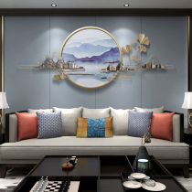 New Chinese wall hanging TV background wall decorations modern living room wall decoration pendant light luxury creative hanging decoration
