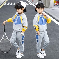 Balabala flagship store childrens clothes boy spring clothing suit 2022 new sports spring and autumn sweatshirt Two sets